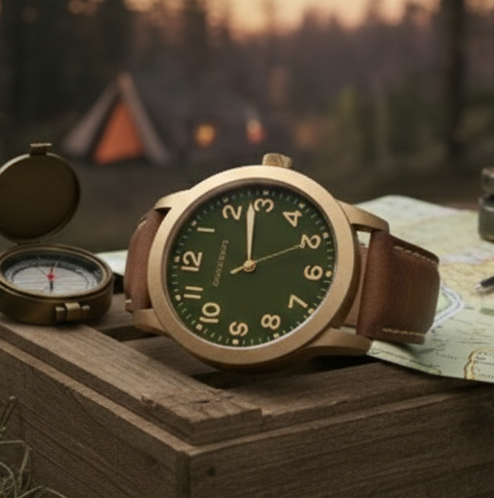 Vintage Bronze Field Watch (Stylized) - Image 3